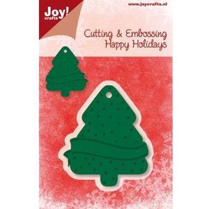 Cut-embosstencil - Kerstboom