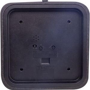 NeXtime - Square Alarm - Wekker - Zwart - Hout