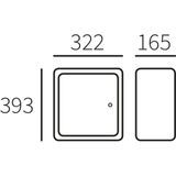 Stoer! - Inbouwkast Berlijn - Antraciet - Staal - 215mm Diepte