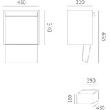 Stoer! - Pakketbox Linz Compleet - Zwart - Verzinkt Staal