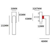 Shuffle Drei-keep + Toledo B Rechthoekig. 304 Inox RVS