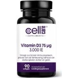 Cellcare Vitamine D3 75mcg 3000IE 90 softgels