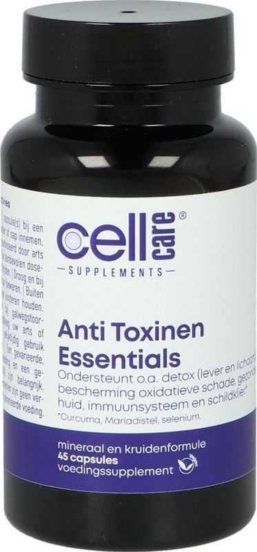 CellCare - Anti Toxinen Essentials - Capsules - 45 Stuks - Mariadistel en Curcuma