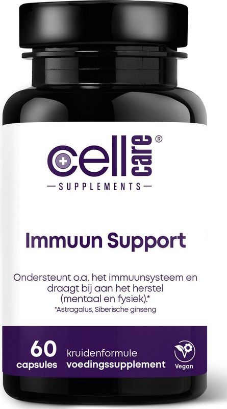 CellCare - Immuun Support - Voedingssupplement - Extracten van Shiitake, Astragalus en Siberische Ginseng