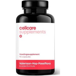 Cellcare valeriaan hop passiflora cell#  90 Vegetarische capsules