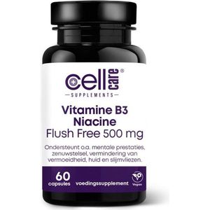 Cellcare Niacine flush free 500 60 Vegetarische capsules