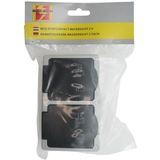 Benson Spatwaterdichte dubbele wandcontactdoos met deksel en randaarde - opbouw - IP44