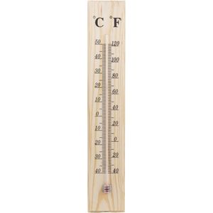 Benson Houten thermometer - binnen en buiten - -40 tot +50 graden - met ophangoogje