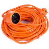 Benson Verlengsnoer Oranje 20 Meter - 2 X 1.0 Mm²