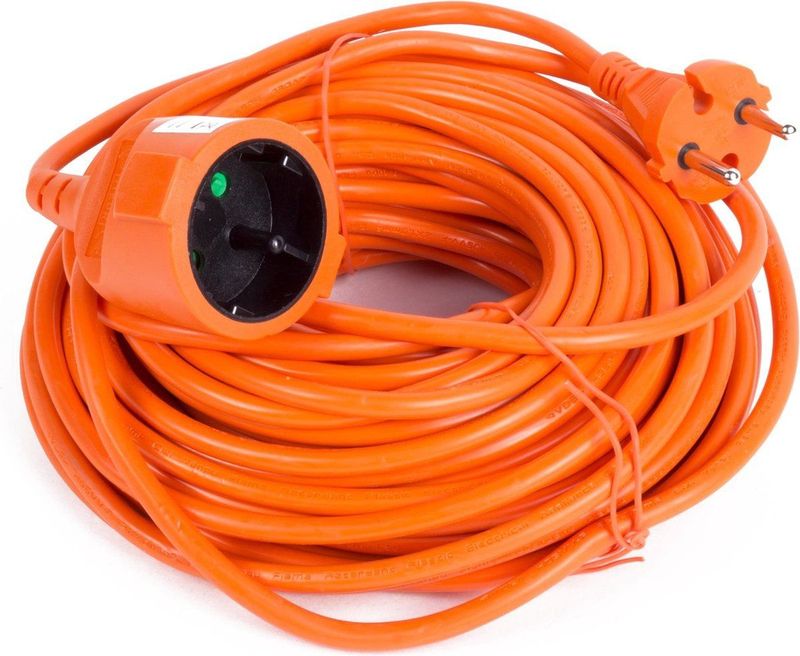 Benson Verlengsnoer Oranje 20 Meter - 2 X 1.0 Mm²