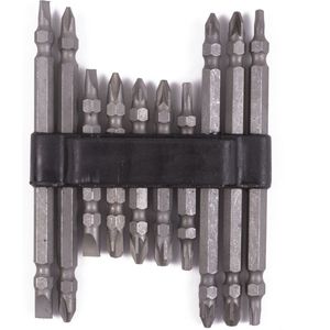 Benson Dubbele bitset - 10 delig - 65 en 110 mm - Pozidriv, Philips, Torx
