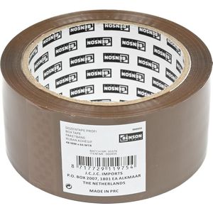 Benson Verpakkingstape - bruin - 48mm x 66m - verpakkingsbenodigdheden voor kantoor/thuis