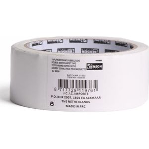 Dubbelzijdig Tape  - Tapijtkleefband - 12m x 50mm