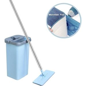 Benson Clean Flat Mop - Met Zelfreinigend Mechanisme