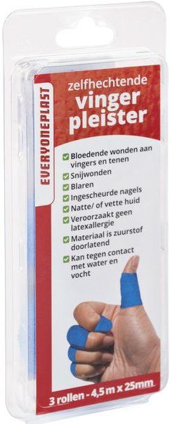 Every1plast - Wondpleister - Blauw - Verpakking 3 Rollen 25 mm x 4,5 m