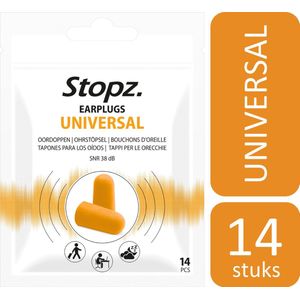 Stopz. Universal slaapoordoppen - 14 stuks | geniet van een heerlijke nachtrust | ideale bescherming tegen omgevingsgeluiden