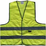 IKZI - Reflectie Vest - Fluorescent Geel - Polyester