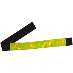 IkziLight - Reflectie-LED Armband - Zwart - 3M Scotchlite - 48cm
