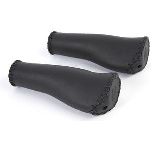 Velo Ergo Leren Handvattenset 135/135MM - Ergonomisch Gevormd