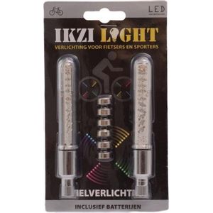 Ikzi Light Ventiellichten 11 Leds Zilver/transparant 2 Stuks