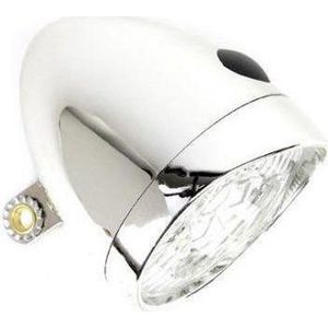 Catch-it Koplamp retro batterij 3xled chroom op kaart
