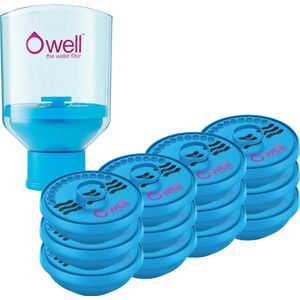 Owell special, een jaar lang gefilterd water family household, 1500 liter + gratis Owell holder