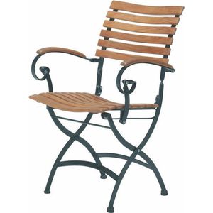 Set van 2 tuinstoelen, terrasstoelen, balkonstoelen met ademende zitting, outdoorstoelen tot 150 kg belastbaar, voor tuin, balkon, zwembad, koffieZB33582