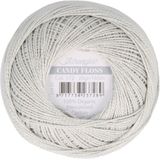 Scheepjes - Scheepjes Candy Floss 172 Light Silver (165m) Biologisch Gemerceriseerd Katoen Garen - 1x20g