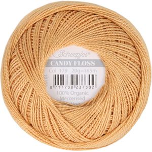Scheepjes - Scheepjes Candy Floss 179 Topaz (165m) Biologisch Gemerceriseerd Katoen Garen - 1x20g