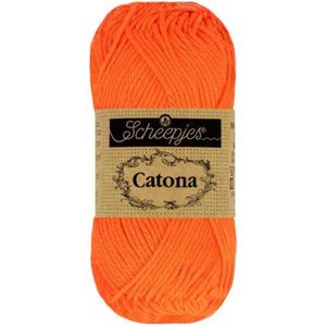 Scheepjes - Scheepjes Catona 603 Neon Orange Garen - 1x25g