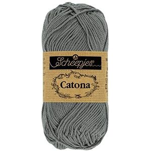 Scheepjes - Scheepjes Catona 242 Metaal GrIce Garen - 10x50g