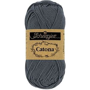 Scheepjes - Scheepjes Catona 393 Charcoal Garen - 10x10g