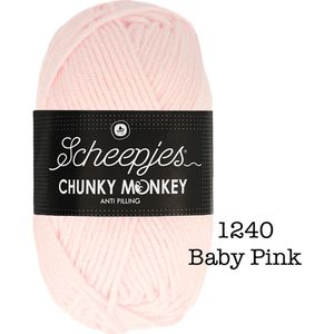 Scheepjes Chunky Monkey 100g - 1240 Baby Pink - Roze