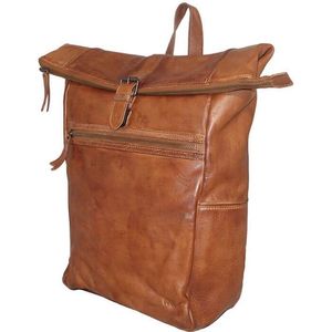 Bear Design - Rolltop Rugzak - Cognac - Cow Lavato Leer