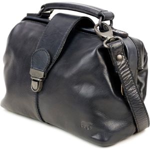 Bear Design Medium Crossbodytas / Schoudertas Dames - Leer - Julia - Zwart