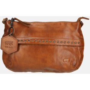 Bear Design - Crossbody Tas - Zwart - Leer - Met Ritsvakken