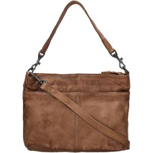 Bear Design Medium Schoudertas / Crossbodytas Dames - Leer - Callisto Pelle - Taupe