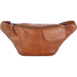 Bear Design Cow Lavato Matt Leren Heuptas / Festivaltasje / Bumbag - Cognac