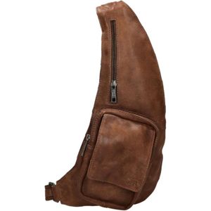 Bear Design Kleine Crossbodytas / Schoudertas Leer - Han - Cognac