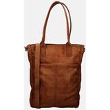 Bear Design Becky Leren Shopper - Cognac