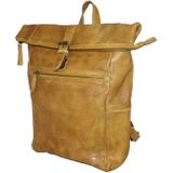 Bear Design Rick Rolltop Laptop Rugzak / Rugtas - 13 inch - Okergeel