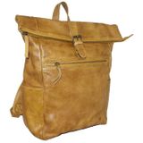 Bear Design Rick Rolltop Laptop Rugzak / Rugtas - 13 inch - Okergeel