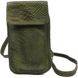 Bear Design Phone Bag Ahana Telefoontasje Python Groen