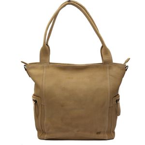 Bear Design Alex Leren Shopper - Baltic Beige