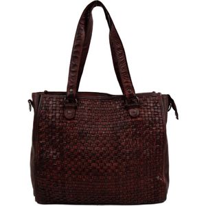 Bear Design Lina Leren Shopper - Bordeaux