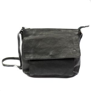 Bear Design Kleine Crossbodytas / Schoudertas Dames - Leer - Rai - Zwart