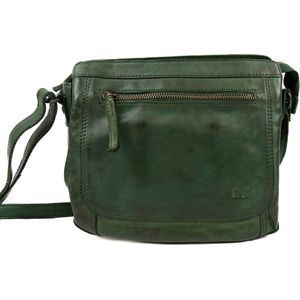 Bear Design  Crossbodytas / Schoudertas Dames -  Leer - Miley -  groen