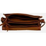 Bear Design Kleine Crossbodytas / Schoudertas Dames - Leer - Gigi - Cognac