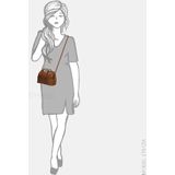 Bear Design Medium Crossbodytas / Schoudertas Dames - Leer - Julia - Cognac