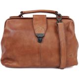 Bear Design Medium Crossbodytas / Schoudertas Dames - Leer - Julia - Cognac